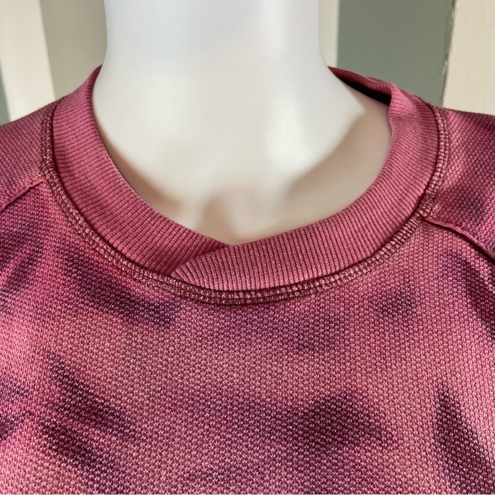 Greg Norman Collection Cropped Pink Tie-Dye Sweatshirt XLarge XL Unisex - Picture 6 of 10